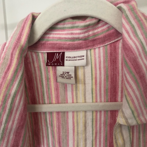 Stripped linen button up - Picture 3 of 5